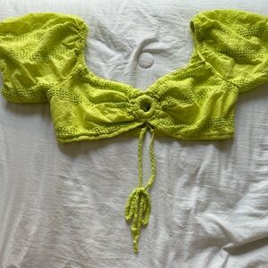 Wild Fable Lime Crop Top